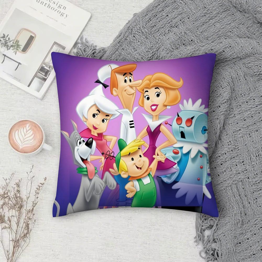 

Мультяшная Наволочка для Подушки The J-Jetsons Милая Квадратная для Дивана с узором удобная подушка подходит для комнаты 12x12Inch