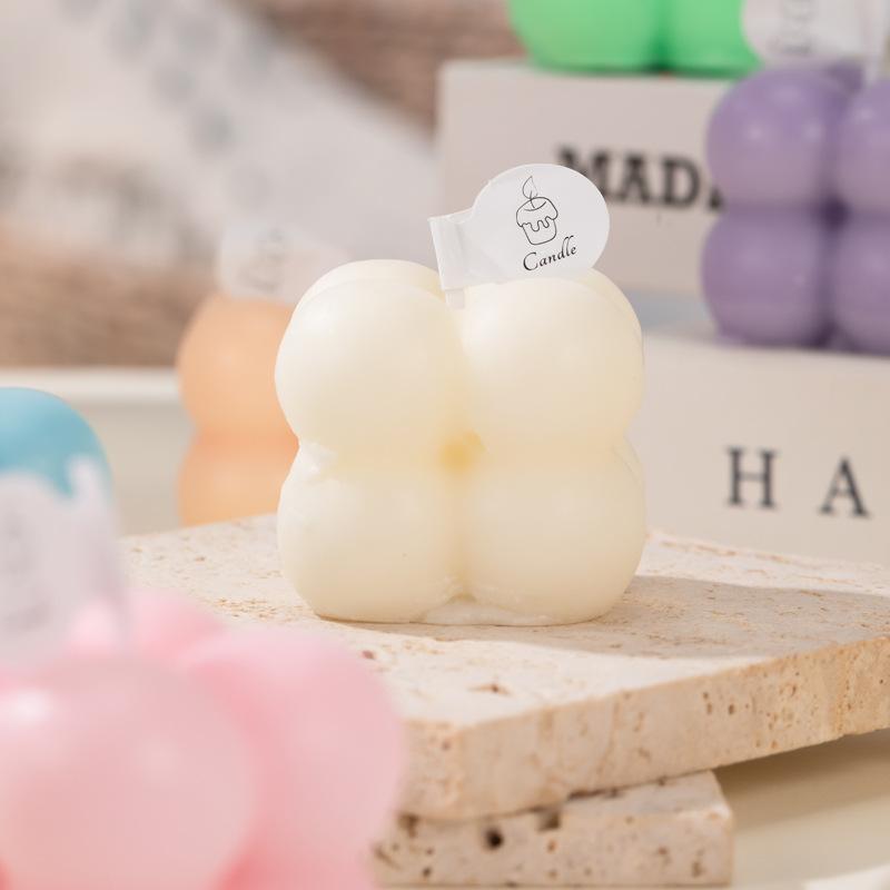 Little Rubik's Cube Aromatherapy Candle Girls' Birthday Gift Home Bridesmaid Creative Low-Temperature Handmade Souvenir