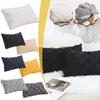 Living Room Bedroom Cotton And Linen Cut Flower Sofa Cushion