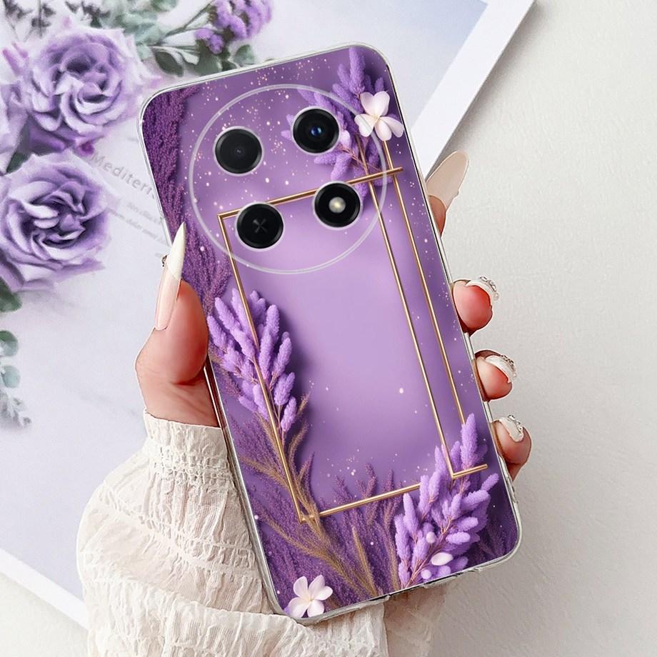 For Huawei Nova 13i / Nova 12i 4G Back Cover Girly Fashion Flower Butterfly Painting Case Soft TPU Clear Slim Silicone Fundas