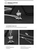 Trendy Titanium Steel Kitten Necklace: European & American Hip-Hop Style, Unisex Pendant Chain for Couples