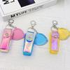 Portable Lipstick Bag Pouch Lip Balm Bag Keychain Holder Creative Lipsticks Protective Cover With Mirror