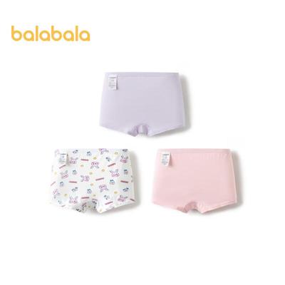 Balabala Girls' Cotton Boxer Briefs - 3-Pack