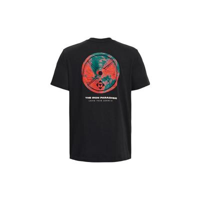 T-shirt a maniche corte da allenamento larga con stampa grafica Project Rock Uomo Top Nero 1376898-001