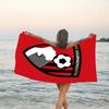1pc Football Team (61) Beach Towel, Beach and Seaside Swimming Pool Equipment, Fashion Pattern, Rectangular, Travel Essentials