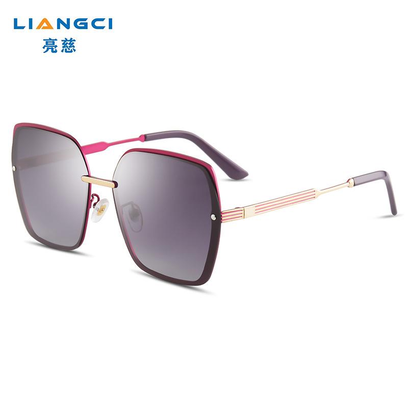 Ochelari de Soare Polarizați Ochelari de Soare de Damă Fotografie de Stradă Ochelari Broască Metalici Ochelari la Modă