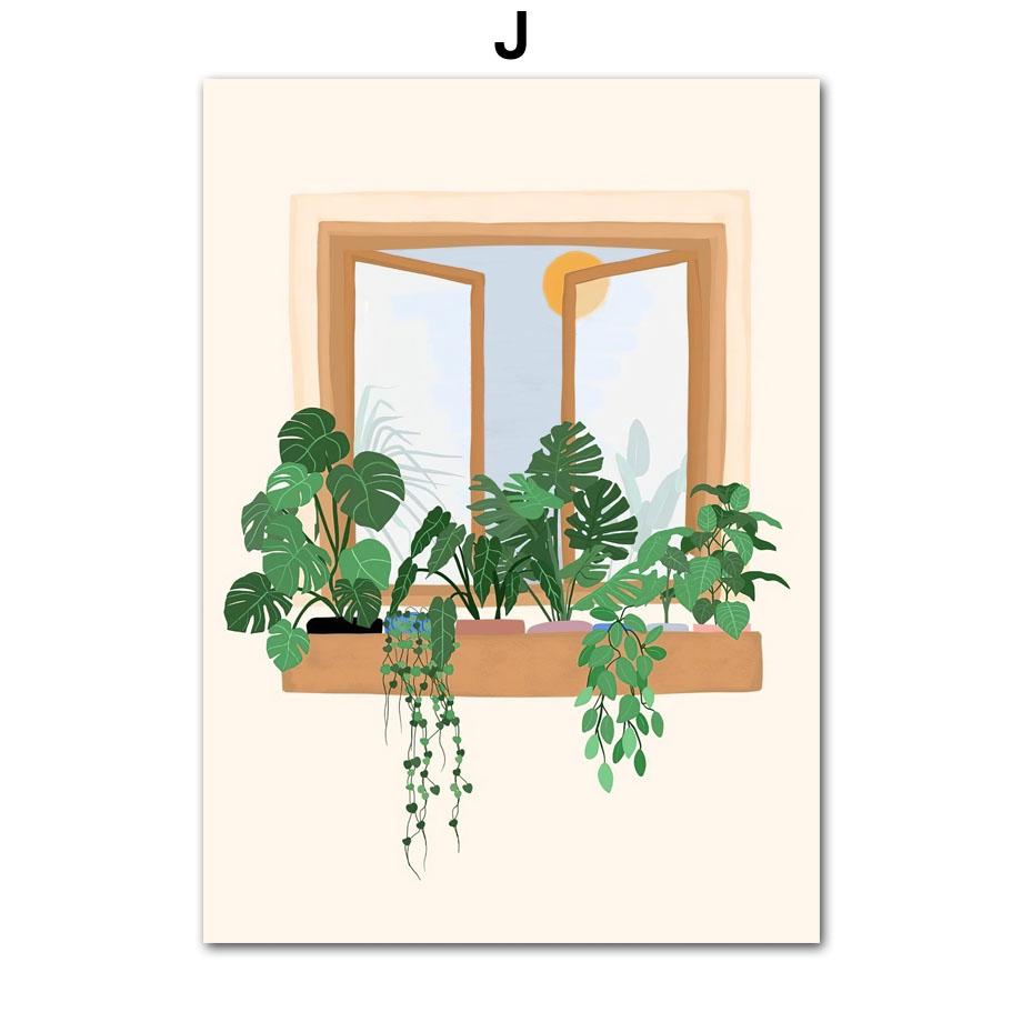 

Boho Monstera Комнатное Растение Абстракция Стиль Жизни Настенная Живопись Холст Скандинавские Плакаты и Принты Для Декора Интерьера Гостиной 21cm×30cm NoFrame