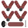 50PCS 2 inch Sanding Discs Kit 80/120 Grit Grinding Sandpaper with Back Pad Vehicle Sanding Sand Paper for Power Tool Sander
