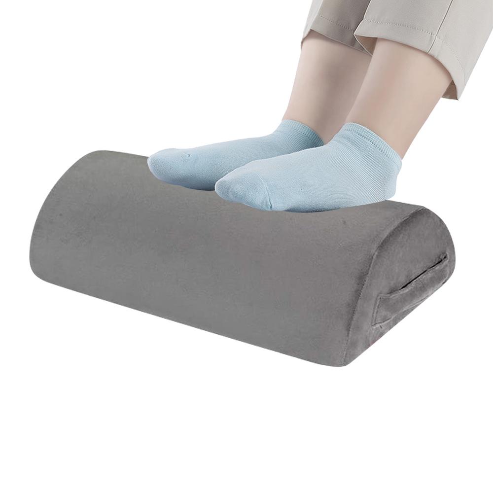 Adjustable Foot Rest Under Desk Soft And Breathable Memory Foam Foot Stool Extendable Height Strong Support Footrest Pillow For