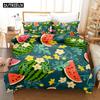 3D Design Printed Watermelon Parrot Owl Art Design Bed Cover Collection Down Quilt Cover With Pillowcase Full Size SIngle King Dimension