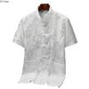 Chinese-style Men Short-sleeved Shirt, Summer Stand-up Collar Single-breasted Shirts, Decorated with Chinese Dragon Patterns.