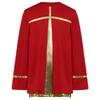 Boys Liturgical Dance Costume Long Sleeve Metallic Color Block Patchwork Top Dancewear