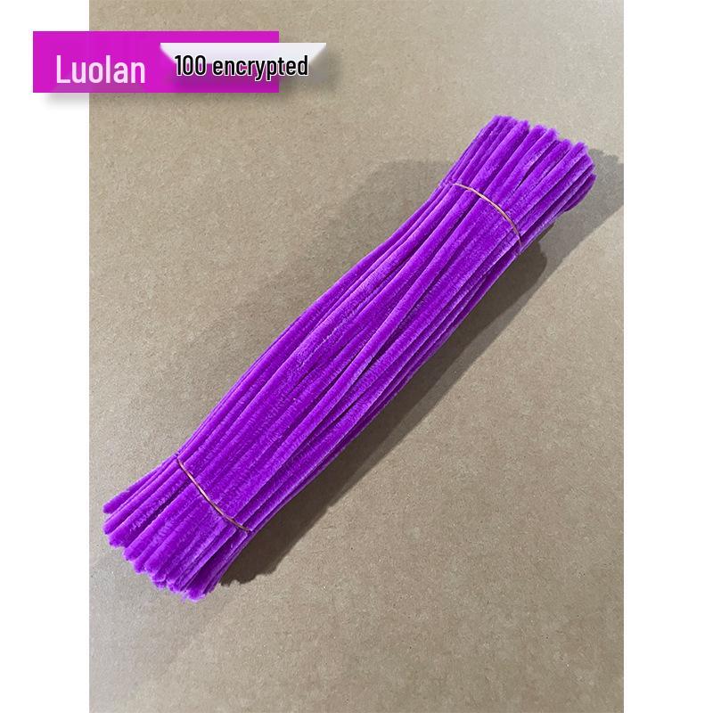 Macaron Twist Stick: Encrypted Velvet & Faux Plush Chenille Stems - DIY Mixed Color Craft Pack