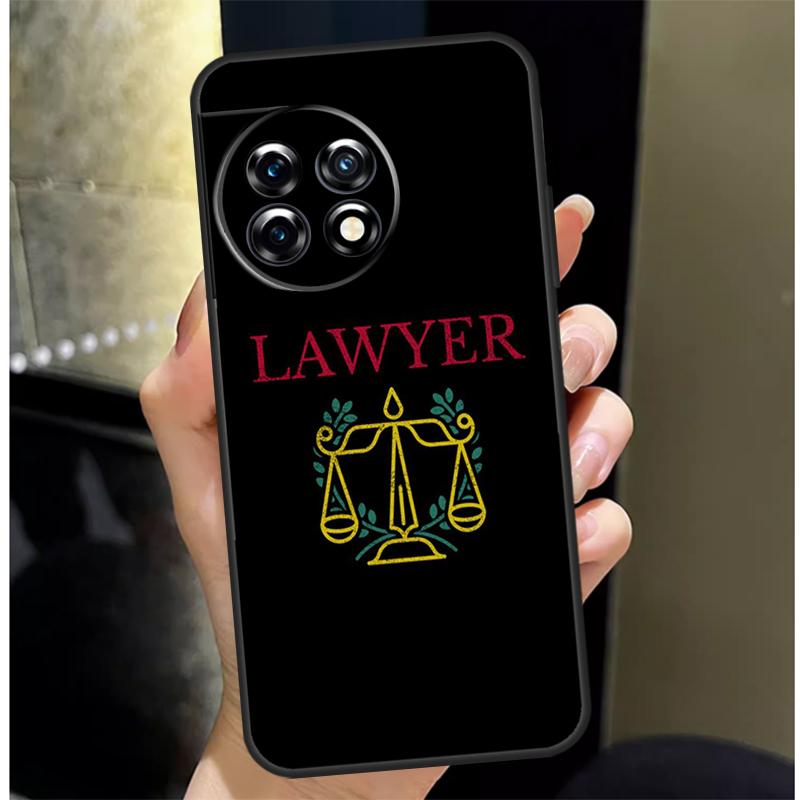 Law Lawyer Judge Justice Cover For OnePlus Nord 3 2 CE 4 Lite N20 N10 N30 OnePlus 8T 10T 13 13R 12 12R 11 10 Pro Case