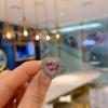Tiktok Live Broadcast Cross Border Pink Love Necklace Heart Shaped Zircon Jewelry Three Piece Set Women's