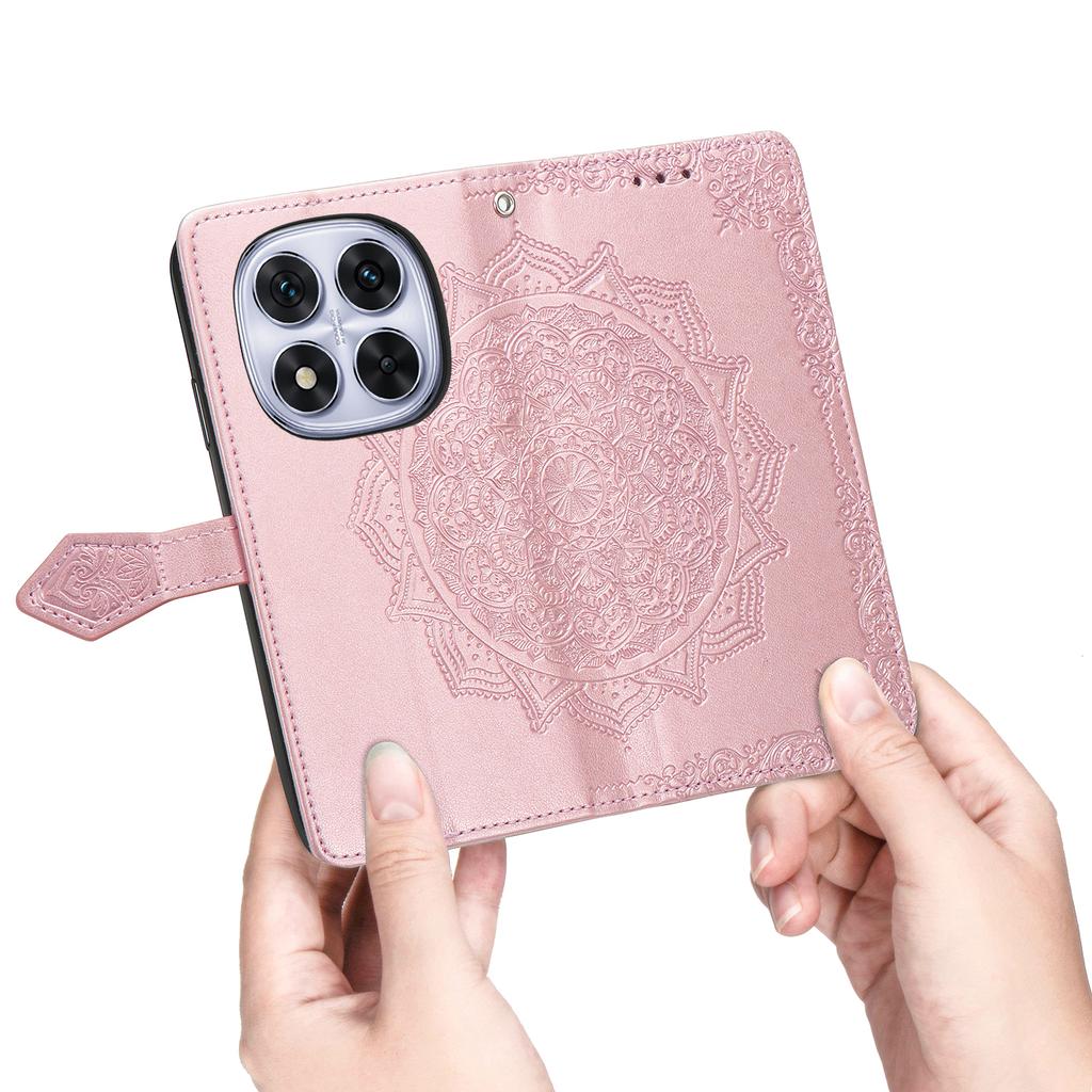 For Xiaomi Poco M8 Pro 5G/Redmi Note 15 Pro+ 5G (Global) Case Wallet Mandala Flower Leather Phone Cover Stand View