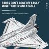 Non-Toxic 2099Pcs Rafale Fighter Model Building Blocks Diy Military Plane Series Assembly Bricks Desktop Ornament Kids Toys Holiday Gifts