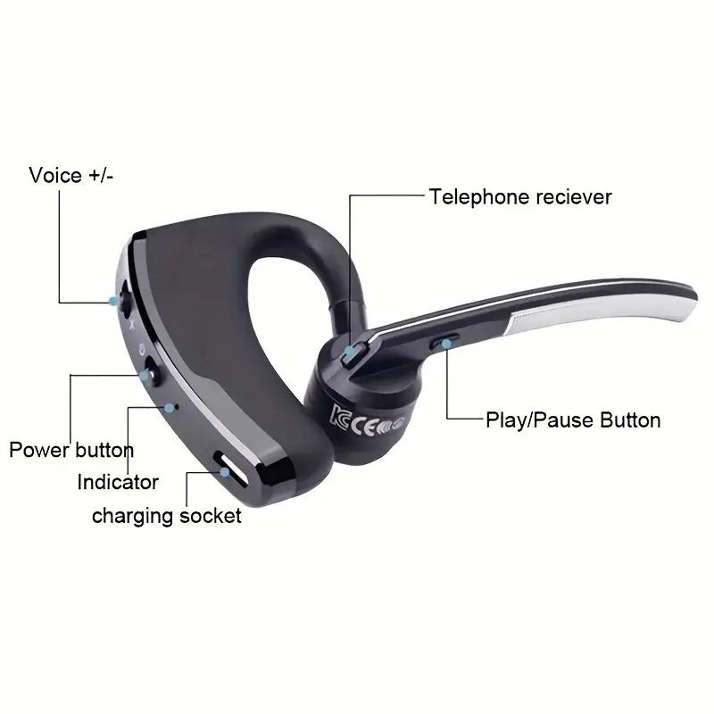 Auricolare Bluetooth V8 Cuffie Stereo Wireless HD V9 Kit Bluetooth Mani Libere per Auto con Microfono Per iPhone Samsung Huawei Telefono