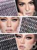 640Pcs Lash Clusters Kit 30D+40D+50D D Curl 9-16mm, DIY Eyelash Extension Kit With Lash Brushes, Natural&Thick Wispy