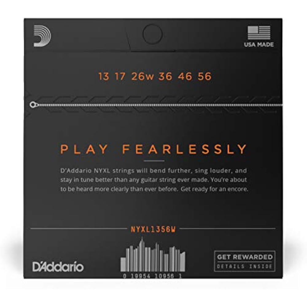 D'Addario Daddario Electric Guitar Strings NYXL Medium 3 String Winding Strings .013-.056 NYXL135...
