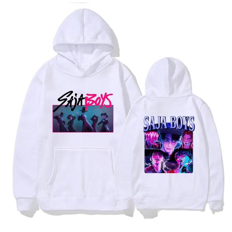 KPop Lovci démonů Saja Chlapci Mikiny Ženy Muži Dlouhý rukáv Filmová mikina S kapucí Ležérní Dívky Chlapci Pulovr Streetwear Oblečení