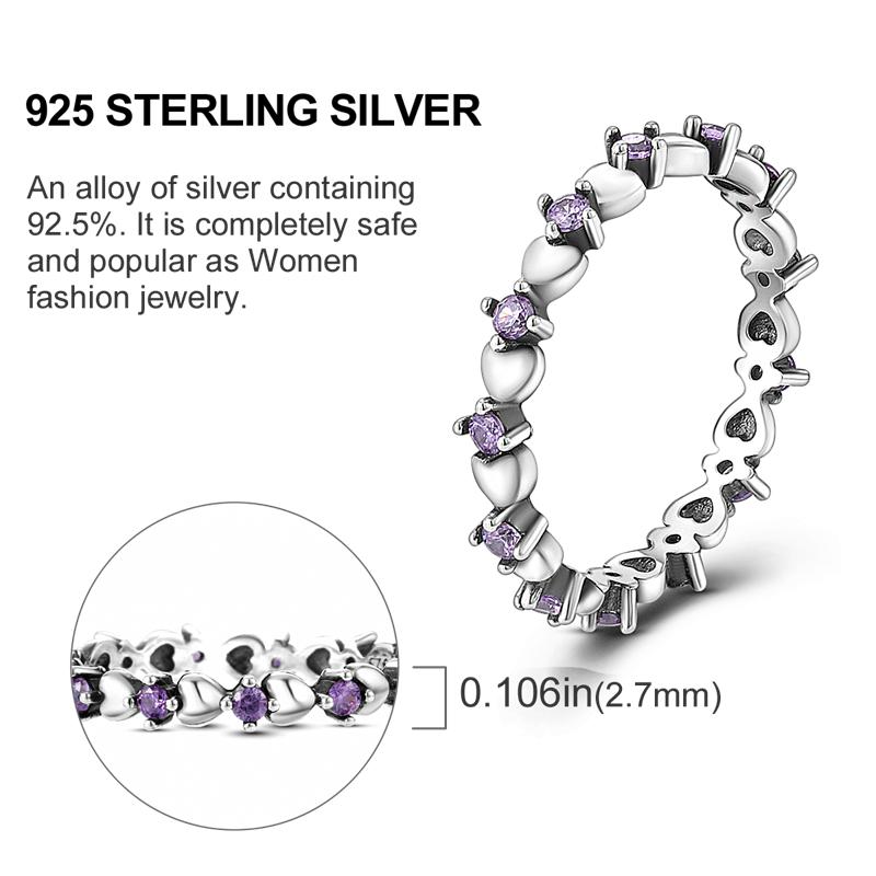 Originální stříbrný prsten 925 Barevné diamanty Zirkony Prsten na prst Pro ženy Šperky Svatební Zásnubní Dárek k narozeninám