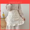 Cotton Floral Border Apron For Home Cooking And Caf Use
