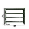 Jixiong Heavy-Duty 4-Tier Mobile Storage Rack