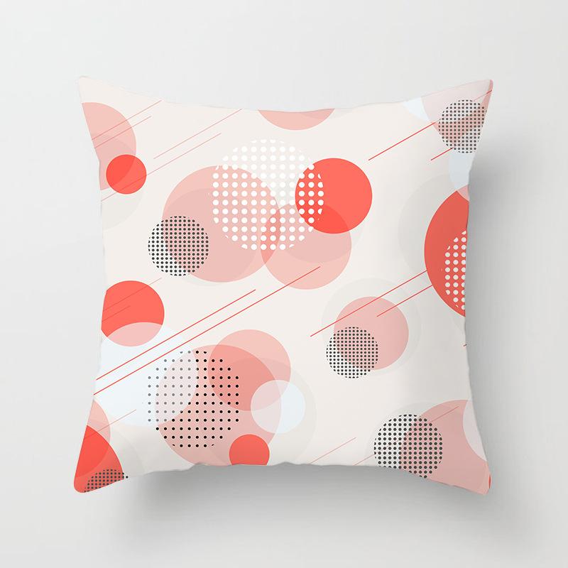 

Modern Simple Coral Geometric Pillow Cover Home Sofa Pillow Cover Premium Durable Quality Useful Practical Reliable 45*45cm