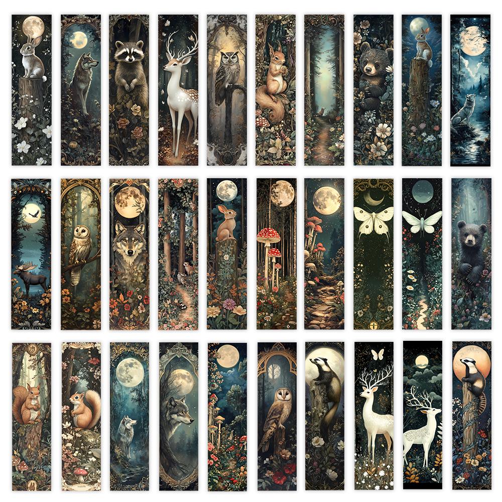 

32pcs, Forest Animal Bookmarks, Back to School Season, Christmas, Halloween, Suitable for Teachers, Readers, Birthday Gifts.