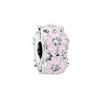 925 Silver Primrose Silicone Enamel Fastening Buckle for Women, Pink 791823EN68-OP