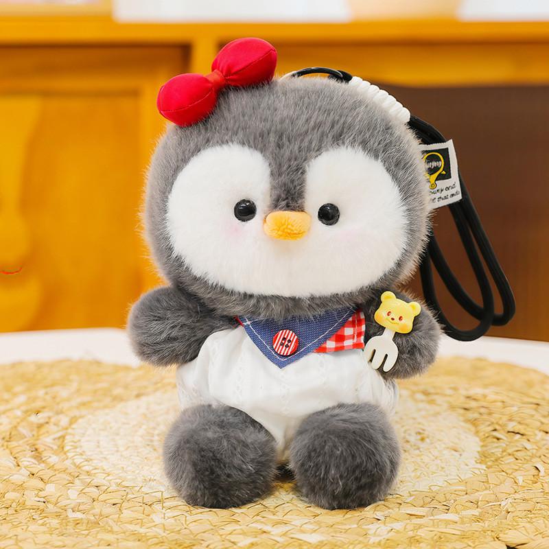Cute Penguin Plush Keychain With Cartoon Design For Kids Gift And Ocean Aquarium Decor
