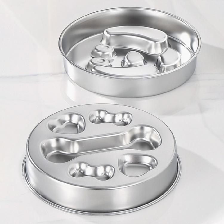 Slow Feeder Dog Bowl Fun Bloat Stop Pet Bowl for Fast Eater,Slows Down Pet Eating Stainless Steels Dog Food Bowls