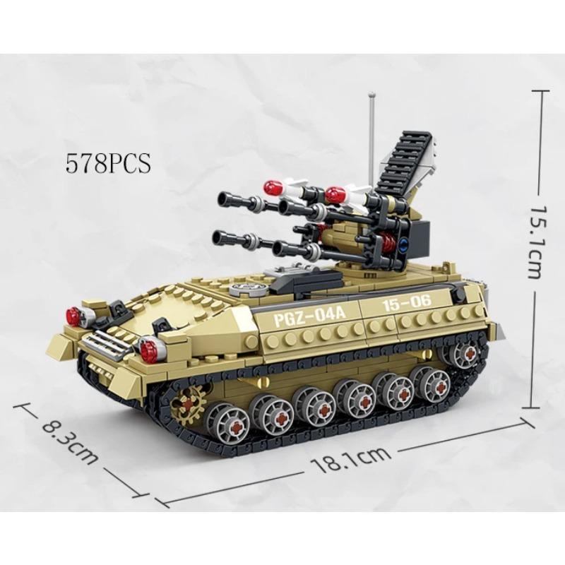 Military Vehicles Tank Sets SWAT Army City Police T34 Model Building Blocks DIY Brick Kids Toys Classic World War II WW2