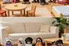 Realistic African American Family of 8: Movable Joint Wooden Dolls for Children's Pretend Play