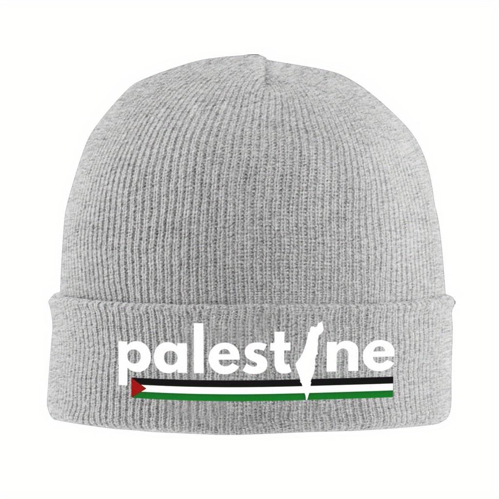 Palestine Palestinian Knitted Caps for Women Unisex Beanies Winter Hat Acrylic Hip Hop Caps