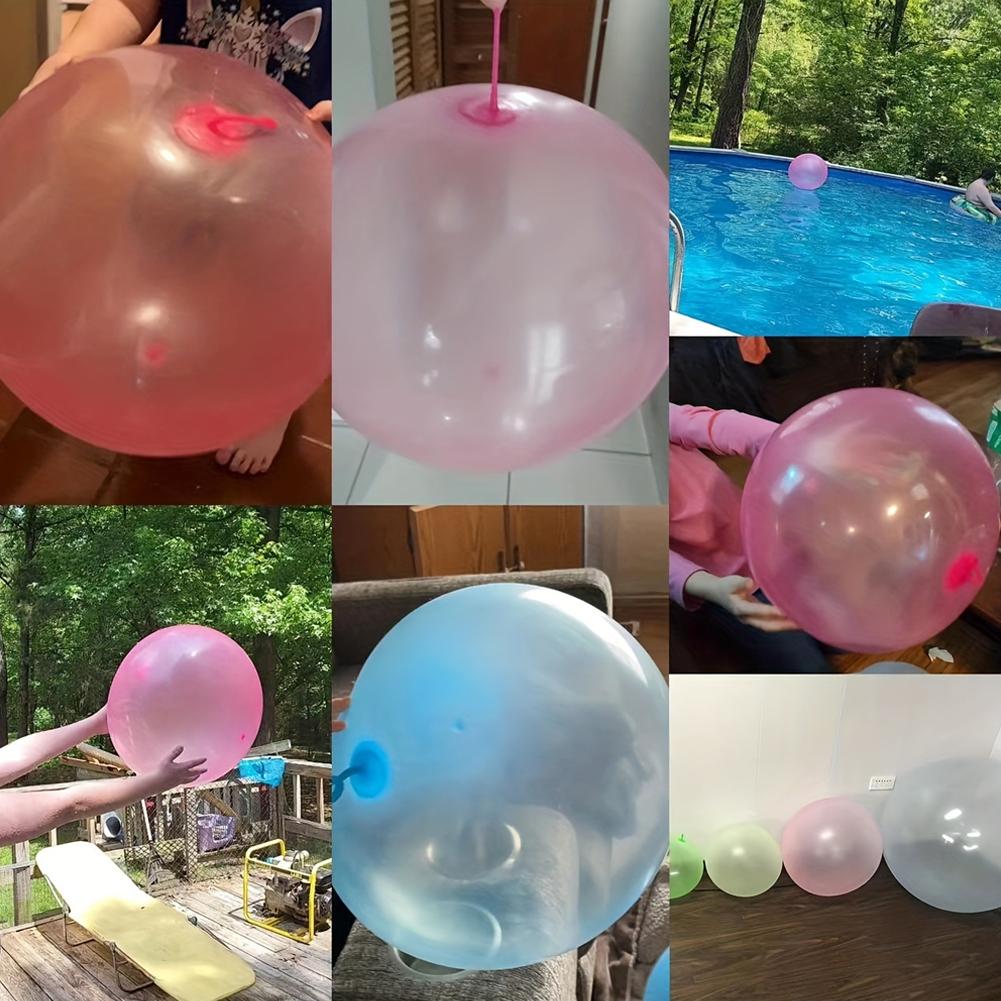 Children Outdoor Soft Air Water Filled Transparent Bubble Ball Inflating Balloon Toy Fun Party Game Great Kids Gifts