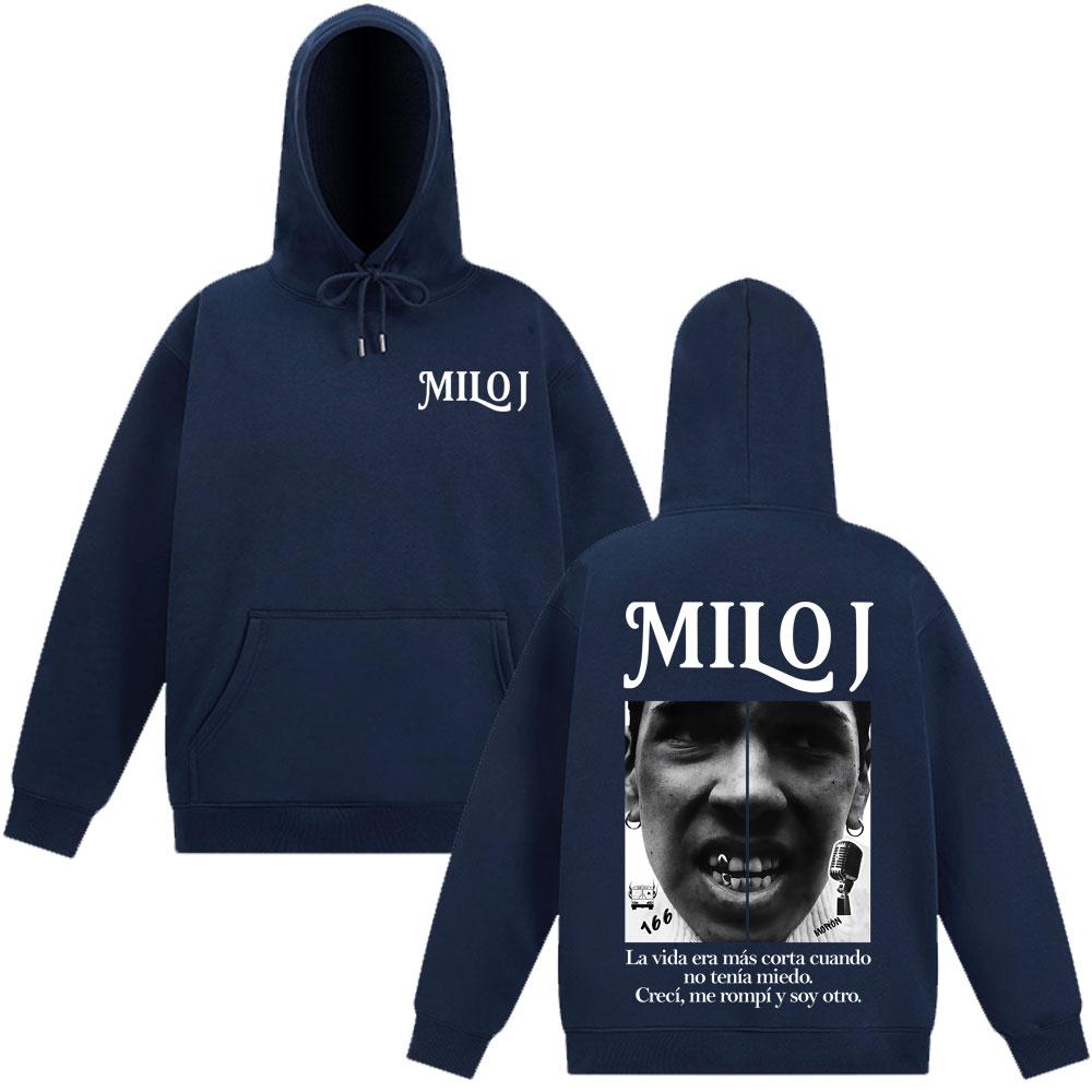 Rapper Milo J Vintage Grafische Hoodie Mannen Vrouwen Mode Hip-hop Pullover Lange Mouwen Casual Harajuku Hoge Kwaliteit Sweatshirts