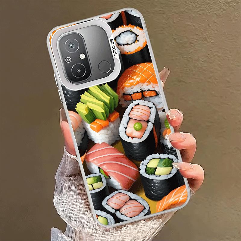 Delicious Sushi Bento Shockproof Phone Case for Xiaomi Poco X7 X6 X5 X3 Pro F7 Ultra M8 Redmi 15C 15 14C 13C 12C 10C 13 12 10