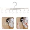 1/2PCS Retractable 8-Hook Clothes Hanger - 360 Rotation Rack for Hats, Underwear, Ties & Drying