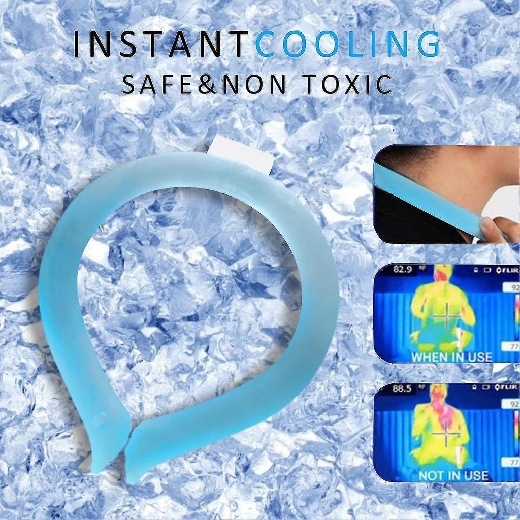 Cooling Neck Ring Safe High-strength Lightweight Ice Pillow Wearable Neck Cool Tube