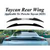 Für Porsche Taycan 2019+ Heckspoiler im Blade-Stil Ducktail-Flügel Aero-Upgrade Direkte Passform Glänzend Schwarz ABS-Material Styling-Paket