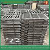 Ductile Iron Cast Sewer Manhole Cover with Sloped Channel Flat Grate