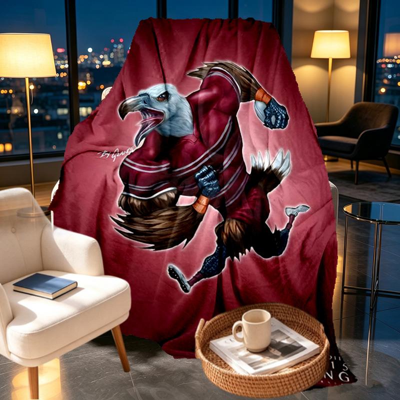 Manly Warringah Sea Eagles Print Blanket - Soft & Comfortable, for Bedroom, Travel, Sofa, Home Decoration - Birthday Christmas Gift for Friend