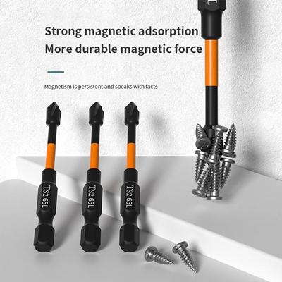 Strong Magnetic Batch Head Bit PH2 Alloy Impact Batch Head Hardness Screwdriver Bit Anti Non-slip Screw Driver Hand Drill Bit