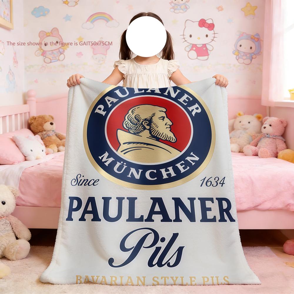 P-Paulaner München Decke für weiche Überwurfdecke für Picknick Bett Sofa Haus Schlafzimmer Gemütlich Warm Bequem