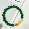 Agate Beaded Bracelet for Women Natural Stone Stretch Bracelets 8mm Round Beads Bangle Handmade Jewelry Gifts