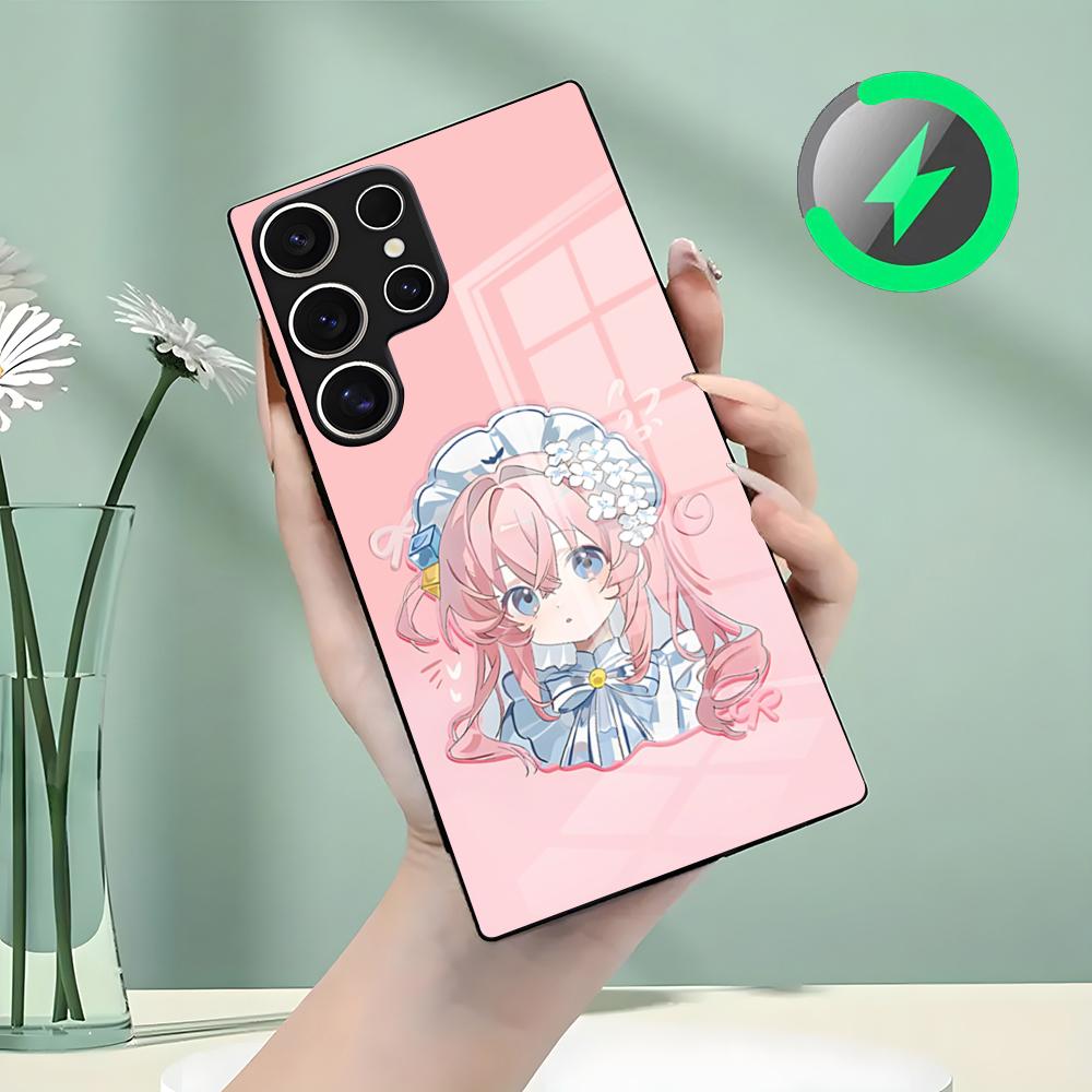 Bocchi Phone Case For Samsung S26 S25 S24 S23 S22 S21 S20 Edge Ultra Plus FE For Magsafe Glass Case