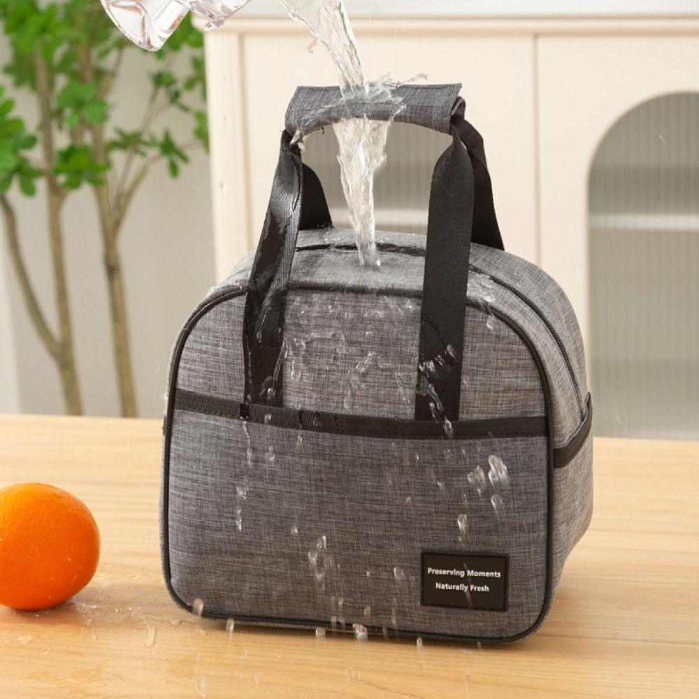 Large Capacity Hand-held Picnic Food Pouch Waterproof Lunch Box  Outdoor