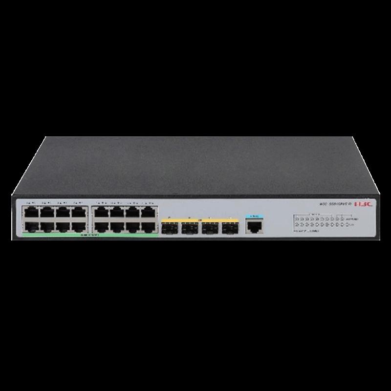 H3C S5016PV5-EI Gigabit Managed Switch with BIDI SFP Modules and Fiber Patch Cords